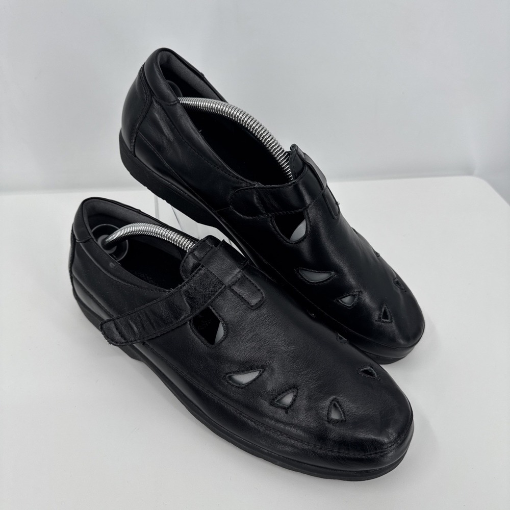 Propet Ladybug Women's T-strap Walking Shoes Black Mary Jane Flat Size: 11D